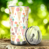 Ice Cream Cone Pattern Tumbler