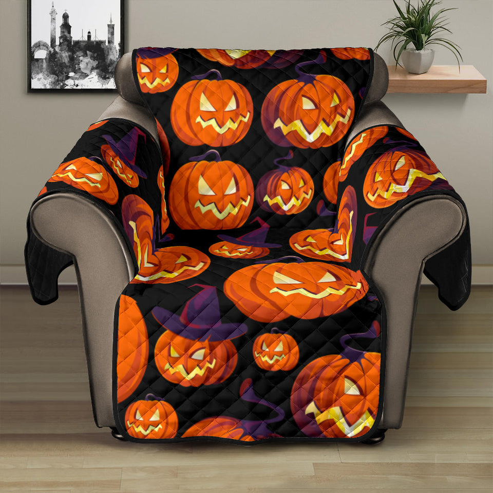 Halloween Pumpkin pattern Recliner Cover Protector