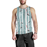 Crows christmas hat scarf Men Tank Top