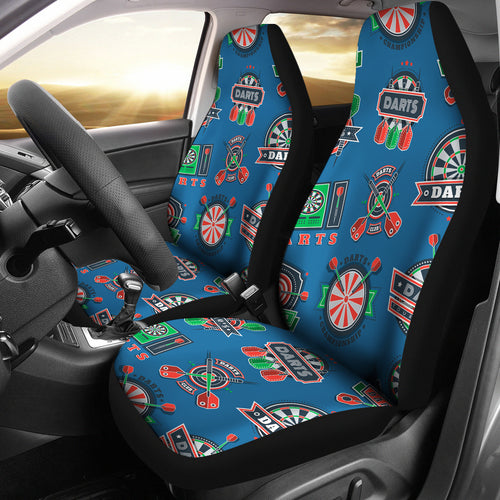 Darts Pattern Print Design 02 Universal Fit Car Seat Covers