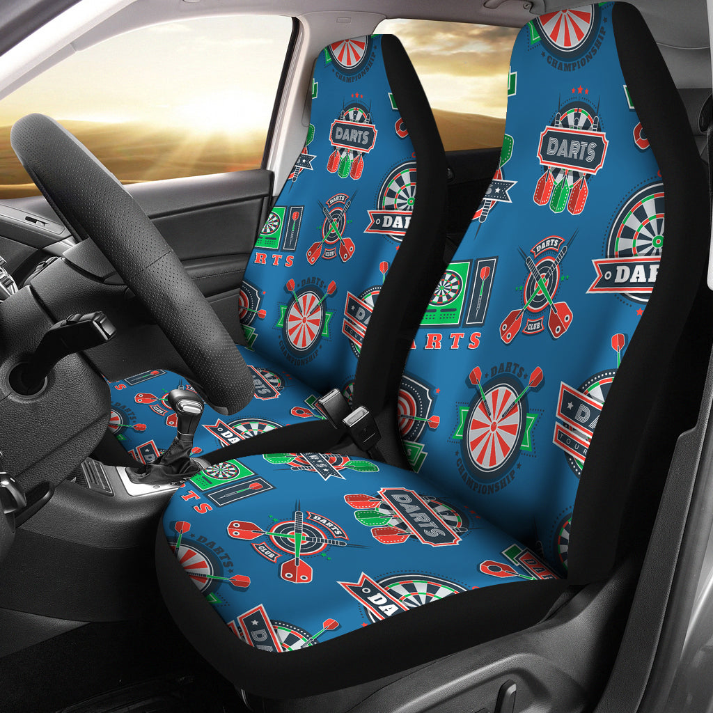 Darts Pattern Print Design 02 Universal Fit Car Seat Covers