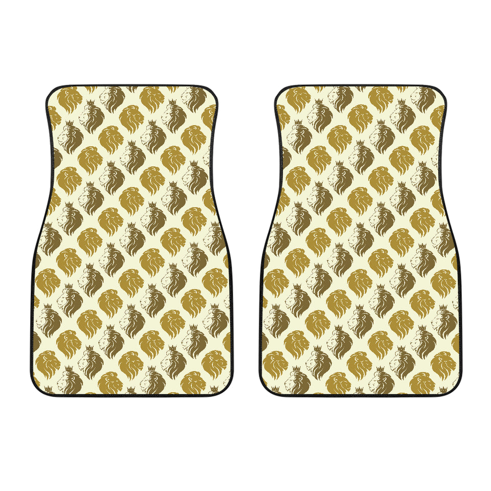 Lion Pattern Print Design 02 Front Car Mats