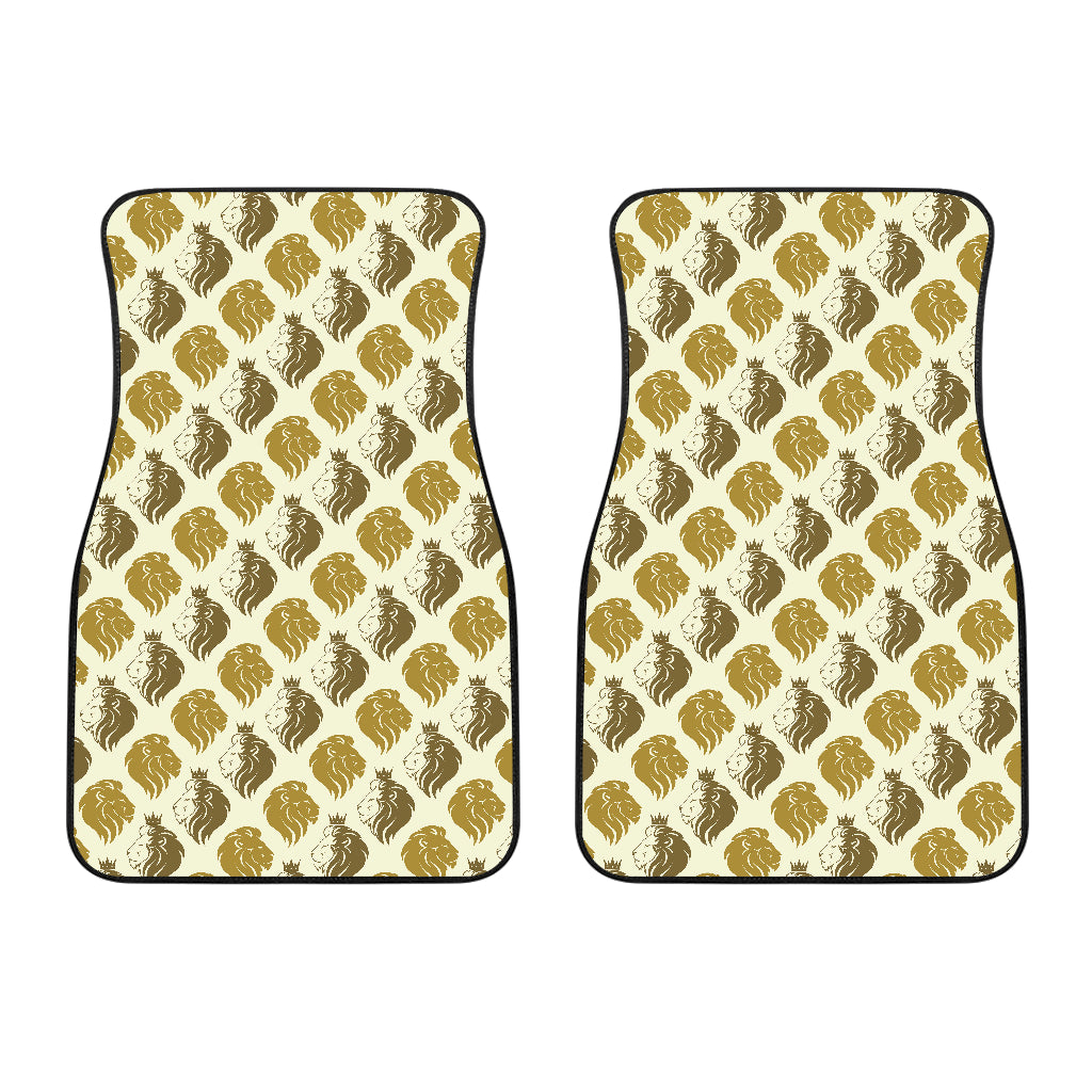 Lion Pattern Print Design 02 Front Car Mats