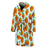 Carrot Pattern Print Design 03 Men's Bathrobe