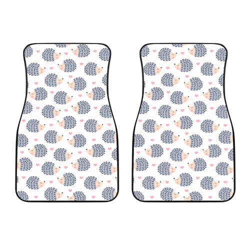 Hedgehog Pattern Print Design 04 Front Car Mats