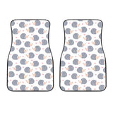 Hedgehog Pattern Print Design 04 Front Car Mats