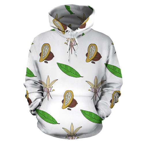 Color Hand Drawn Cocoa Pattern Men Women Pullover Hoodie