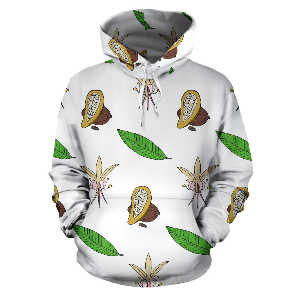 Color Hand Drawn Cocoa Pattern Men Women Pullover Hoodie