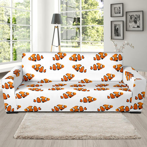 Clown Fish Pattern Print Design 03 Sofa Slipcover