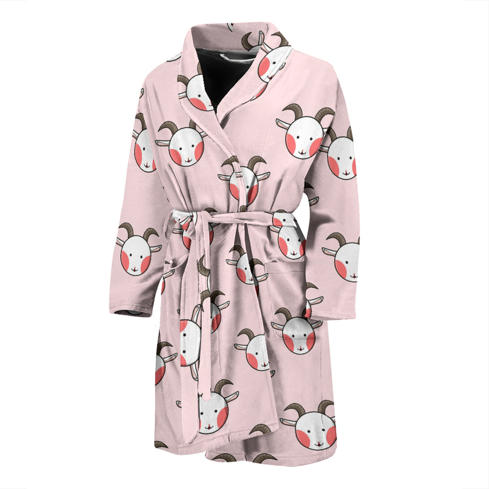 Cute Goat Pattern Men'S Bathrobe