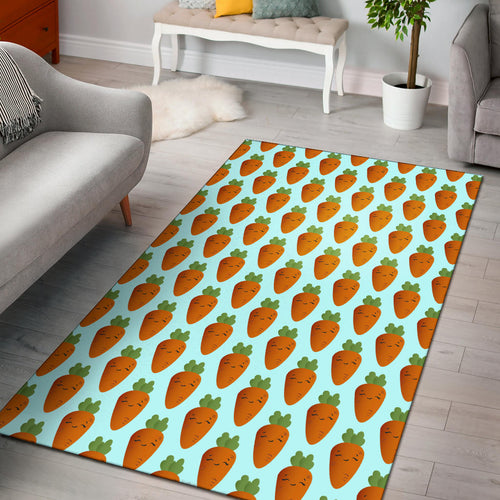 Carrot Pattern Print Design 03 Area Rug
