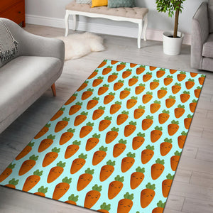 Carrot Pattern Print Design 03 Area Rug