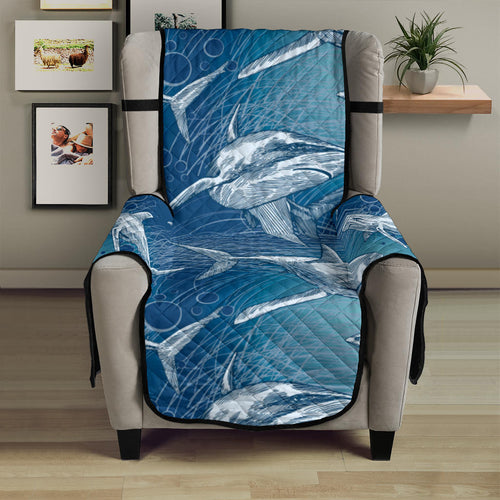 Shark hand drawn Chair Cover Protector