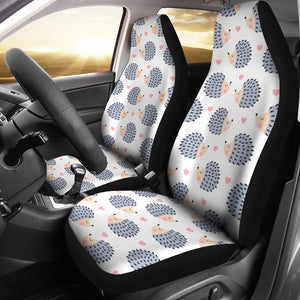 Hedgehog Pattern Print Design 04 Universal Fit Car Seat Covers