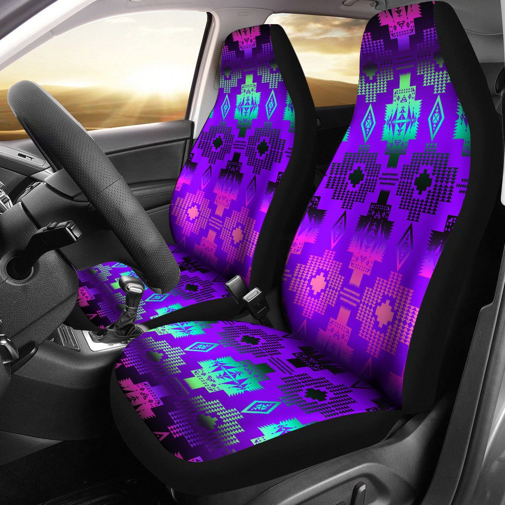 Purple Horizon Car Seat Covers