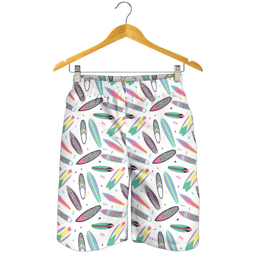 Surfboard Pattern Print Design 04 Men Shorts