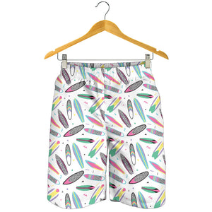 Surfboard Pattern Print Design 04 Men Shorts