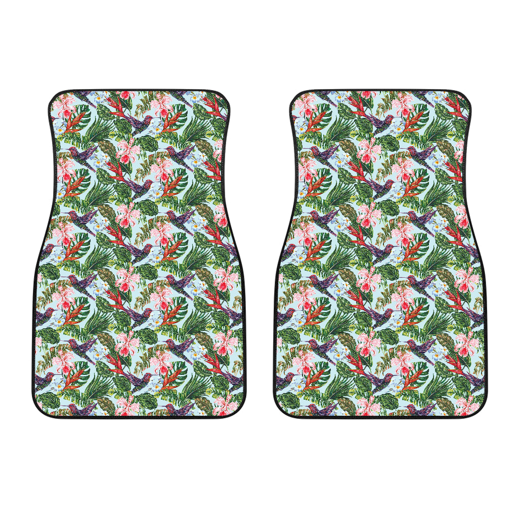 Hummingbird Pattern Print Design 05 Front Car Mats