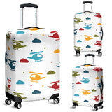 Colorful Helicopter Pattern Luggage Covers
