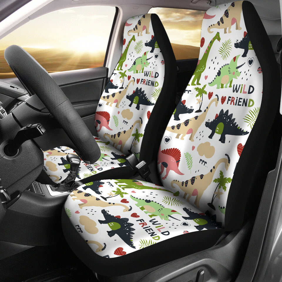 Cute Dinosaurs Pattern Universal Fit Car Seat Covers