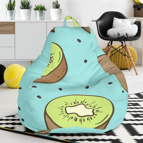 Kiwi Blue Background Bean Bag Cover