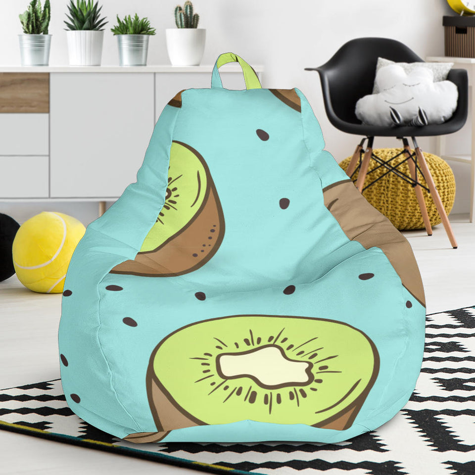 Kiwi Blue Background Bean Bag Cover