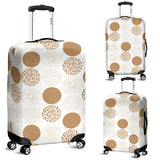 Gold Texture Mushroom Pattern Luggage Covers