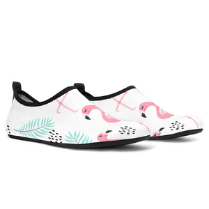 Cute Flamingo Pattern Aqua Shoes