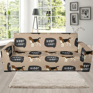 Beagle Pattern Sofa Slipcover