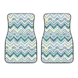 Zigzag  Chevron Paint Design Pattern Front Car Mats