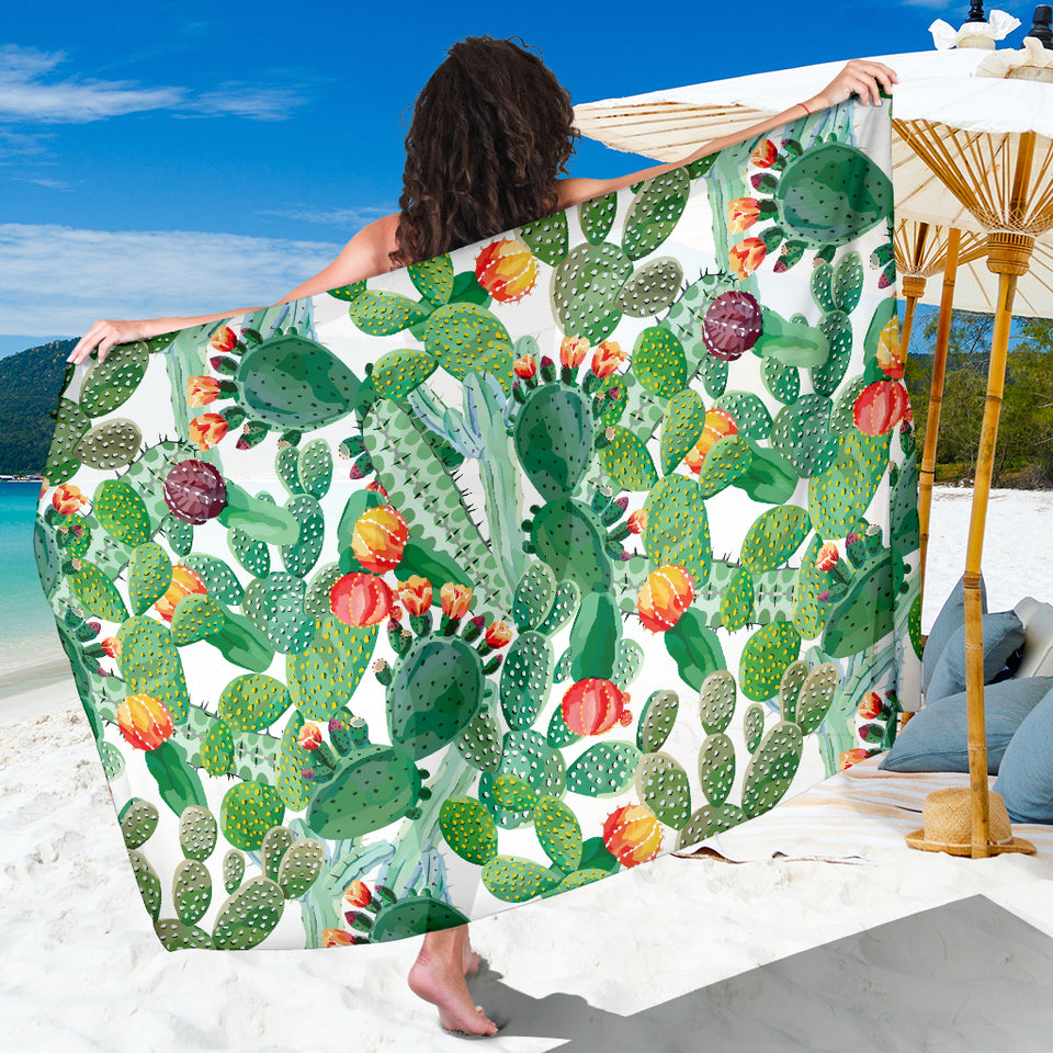 Cactus Design Pattern Copy Sarong