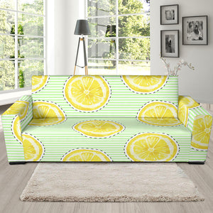 Slice Of Lemon Pattern Sofa Slipcover