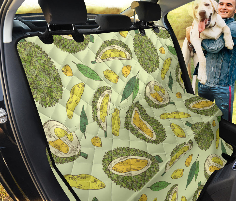 Durian Leaves Pattern Background Dog Car Seat Covers