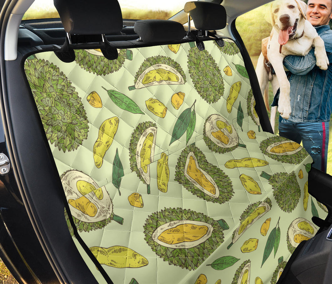 Durian Leaves Pattern Background Dog Car Seat Covers