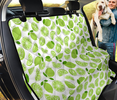 Lime Design Pattern Dog Car Seat Covers