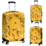 Bee Flower Pattern Luggage Covers