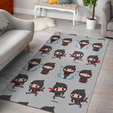 Cute Ninja Pattern Area Rug