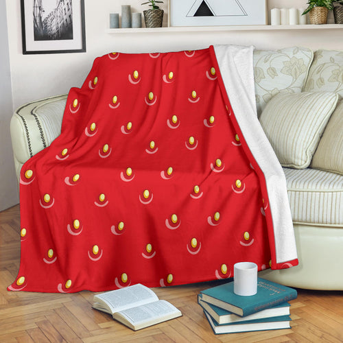 Strawberry Texture Skin Pattern Premium Blanket
