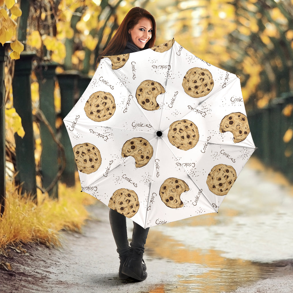 Sketch Style Cookie Pattern Umbrella