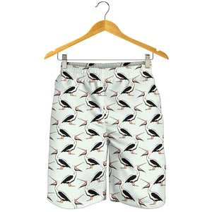Pelican Pattern Print Design 02 Men Shorts