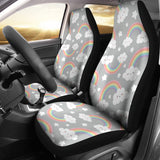 Cute Rainbow Clound Star Pattern  Universal Fit Car Seat Covers