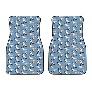 Seagull Pattern Print Design 04 Front Car Mats