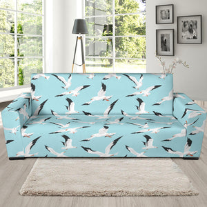Seagull Pattern Print Design 01  Sofa Slipcover