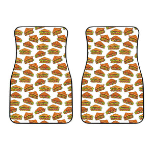 Sandwich Pattern Print Design 02 Front Car Mats