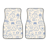 Cute Sushi Icon Pattern Front Car Mats