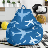 Airplane Pattern In The Sky Bean Bag Cover