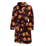Hamburger Pattern Print Design 05 Men's Bathrobe