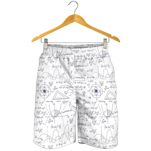 Math Pattern Print Design 03 Men Shorts