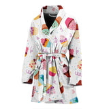 Cake Cupcake Design Pattern Women'S Bathrobe