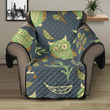 Cute owls leaves pattern Recliner Cover Protector